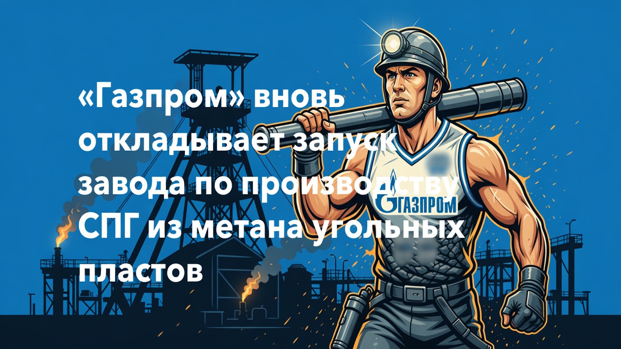 СПГ-завод «Газпрома» снова откладывается. Кузбасский метан ждет 2028-го