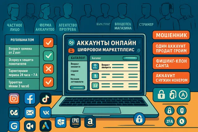 Как безопасно купить аккаунты онлайн на маркетплейсе: всё о покупке и продаже учетных записей и регистрации на сервисе